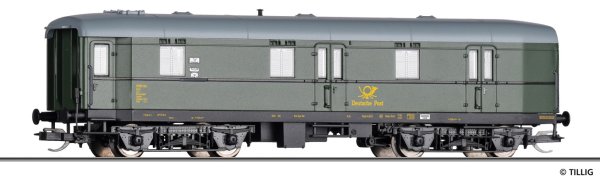 TILLIG Bahnpostwagen Post4-b/15 der Deutschen Post Ep.III 13898 Spur TT
