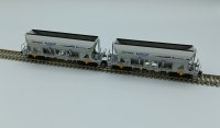 TILLIG Set mit 2 Selbstentladewagen Faccns Captrain Eurovia Ep.VI 01054 Spur TT