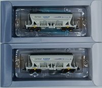 TILLIG Set mit 2 Selbstentladewagen Faccns Captrain Eurovia Ep.VI 01054 Spur TT