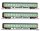 TILLIG Set mit 3 Reisezugwagen Bauart Halberstadt FLIXTRAIN Ep.VI 01066 Spur TT