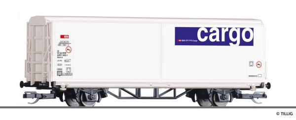 TILLIG Start-Schiebewandwagen Hbis-tt der SBB Cargo Ep.VI 14848 Spur TT