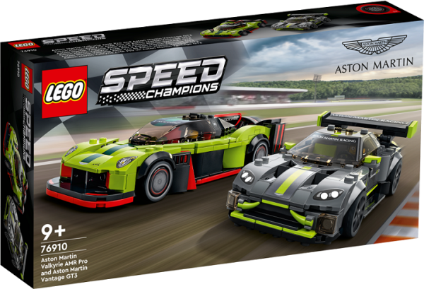 LEGO Speed Champions 76910 Aston Martin Valkyrie AMR Pro und Aston Martin Vantage GT3