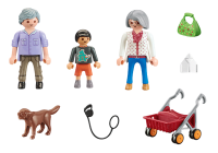 PLAYMOBIL City Life 70990 Großeltern mit Enkel