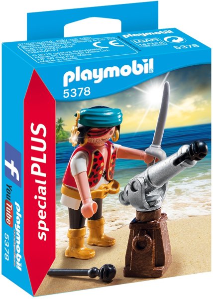 PLAYMOBIL Pirates 5378 Pirat mit Kanone