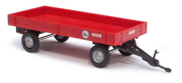 BUSCH Landwirtschaftlicher Anhänger rot 44977 Landwirtschaftsmodell 1:87