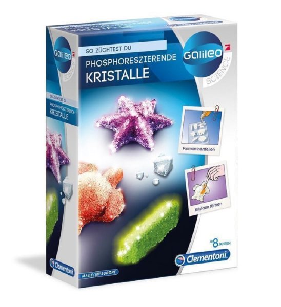 CLEMENTONI Galileo Phosphoreszierende Kristalle 69487