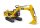 BRUDER Cat Schaufelbagger 02483 Profi-Serie bworld 1:16
