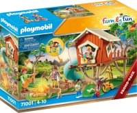 PLAYMOBIL Family Fun 71001 Abenteuer-Baumhaus mit Rutsche