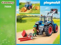 PLAYMOBIL Country 71004 Großer Traktor mit Zubehör