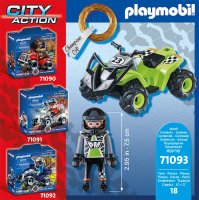 PLAYMOBIL City Action 71093 Racing-Speed Quad