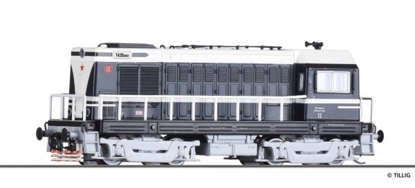 TILLIG Diesellokomotive Reihe T435 VEB Kombinat Schwarze Pumpe Ep.III 02629 Spur TT