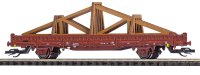 BUSCH Flachwagen mit Rungen Ks 3300 mit Dachbinder DR...