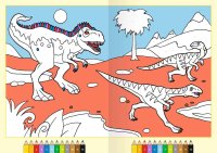 RAVENSBURGER 41709 Malen nach Zahlen ab 5: Dinosaurier Buch