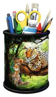 RAVENSBURGER 11263 Utensilo Raubkatzen 3D Puzzle 54 Teile Stiftehalter für Wildtiere Fans