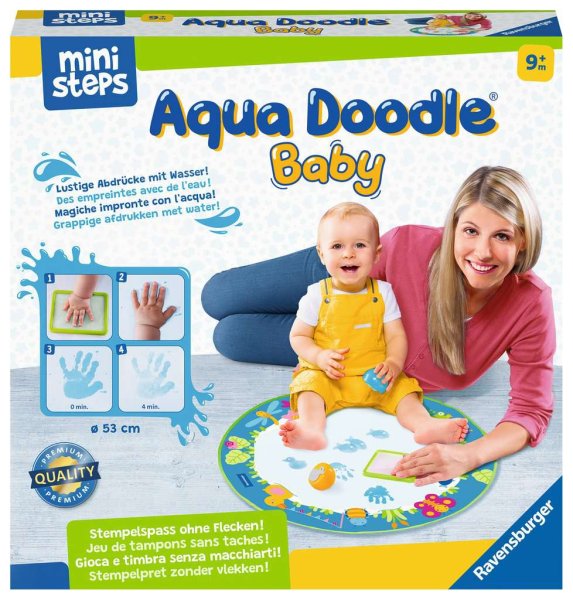 RAVENSBURGER ministeps 04181 Aqua Doodle® Baby: Fleckenfreies Stempeln mit Wasser