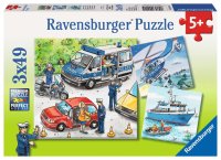 RAVENSBURGER 09221 Kinderpuzzle Polizeieinsatz