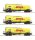 ROCO Set mit 3 Kesselwagen, Gattung Zacns, der GATX Ep.VI 76029 Spur H0