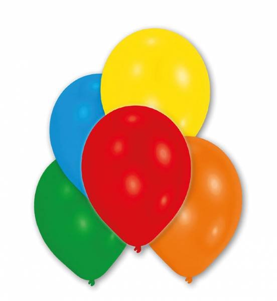 AMSCAN 9902403 Latex Luftballons farbig 10 Stück  27,5 cm
