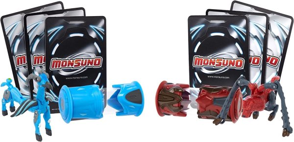 GIOCHI PREZIOSI GPZ14551 - Monsuno 2er Blister Battle Pack 2: Quickforce vs. Spiderwolf