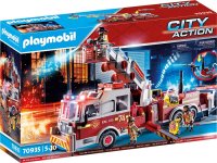 PLAYMOBIL City Action 70935 Feuerwehr-Fahrzeug US Tower Ladder