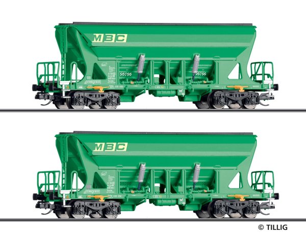 TILLIG Set mit 2 Selbstentladewagen Faccns, MBC Ep.VI 01055 Spur TT