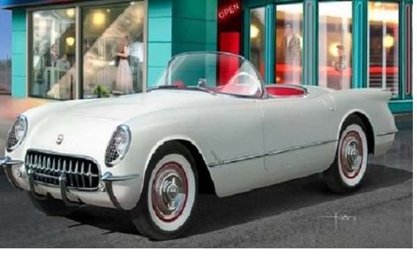 REVELL 07067 - Corvette Roadster 1953: Modellbausatz 1:24