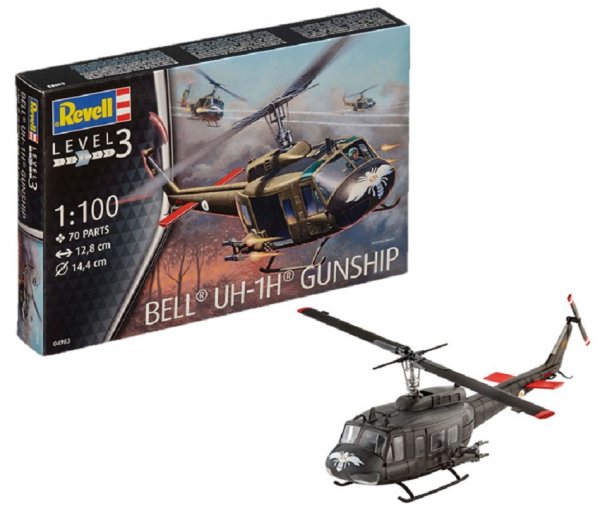 REVELL Bell UH-1H Gunship 04983 Modellbausatz 1:100