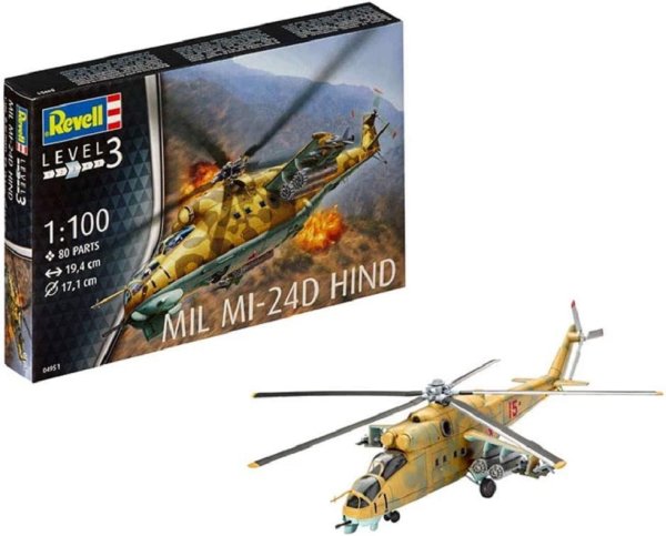 REVELL Mil Mi-24D Hind 04951 Modellbausatz 1:100