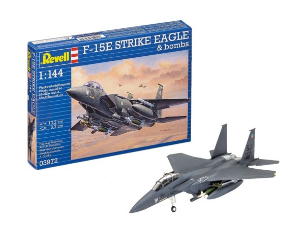 REVELL F-15E STRIKE EAGLE & bombs 03972 Modellbausatz 1:144