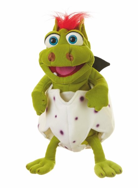 MATTHIES Living Puppets Handpuppe Klein Gregor im Ei 36 cm Handspieltier W610