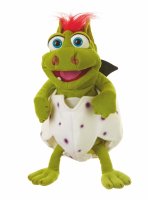 MATTHIES Living Puppets W610 Handpuppe Klein Gregor im Ei 36 cm Handspieltier