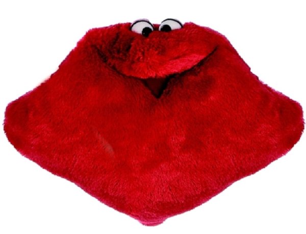 MATTHIES Living Puppets W238-5 Wunschtraum-Kuschelmuschelkissen 40 cm rot