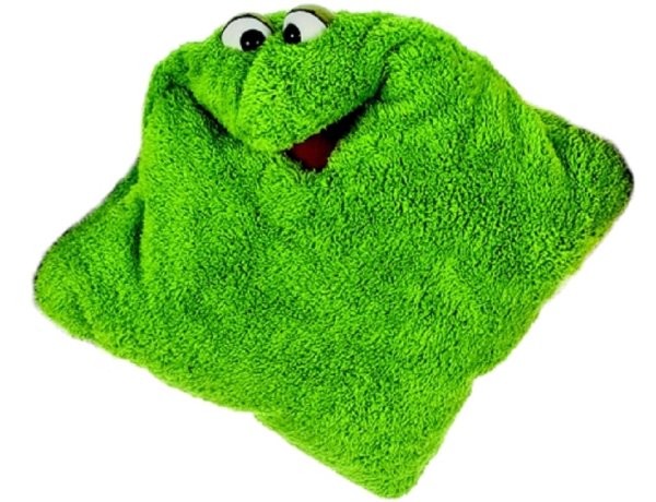 MATTHIES Living Puppets Wunschtraum-Kuschelmuschelkissen 40 cm grün W238-6