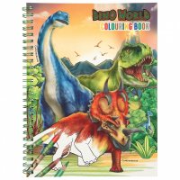 DEPESCHE 11385 Dino World Malbuch mit Buntstiften