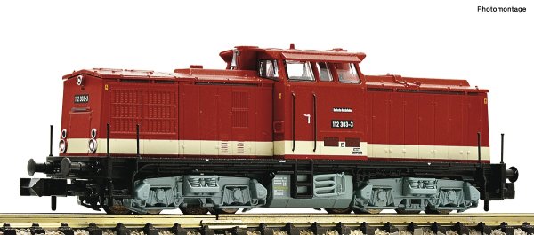 FLEISCHMANN 721086 Diesellokomotive BR 112 303-3 mit Sound DR Ep.IV Spur N