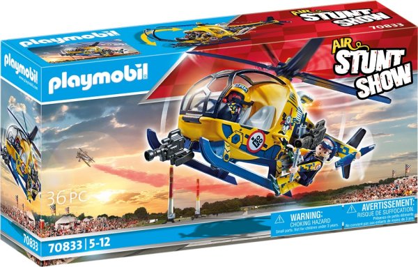 PLAYMOBIL Stuntshow 70833 Air Stuntshow Filmcrew-Helikopter