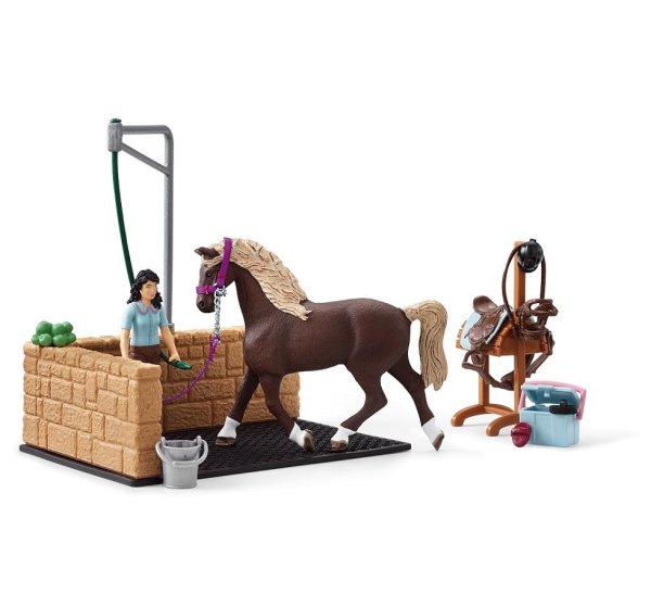 SCHLEICH Horse Club 42438 Waschplatz mit HORSE CLUB Emily und Luna