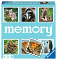 RAVENSBURGER 20879 memory® Tierkinder: Spieleklassiker für Tier-Fans, Merkspiel ab 3 Jahren