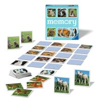 RAVENSBURGER 20879 memory® Tierkinder: Spieleklassiker für Tier-Fans, Merkspiel ab 3 Jahren