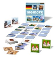 RAVENSBURGER 20883 - memory® Deutschland: Spieleklassiker quer durch Deutschland, Merkspiel für 2-8 Spieler ab 6 Jahren