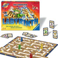 RAVENSBURGER 26955 Das verrückte Labyrinth: Spieleklassiker für 2 - 4 Personen ab 7 Jahren