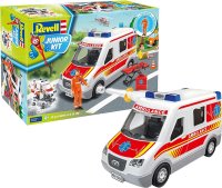 REVELL 00824 Rettungswagen mit Figur: Junior Kit Bausatz 1:20