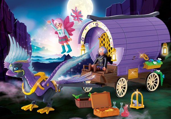 PLAYMOBIL Ayuma 71031 Feen-Kutsche mit Phoenix