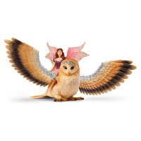 SCHLEICH bayala 70789 Elfe auf Glitzer-Eule