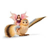 SCHLEICH bayala 70789 Elfe auf Glitzer-Eule