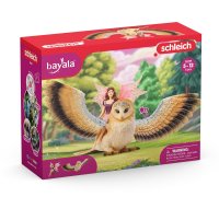 SCHLEICH bayala 70789 Elfe auf Glitzer-Eule