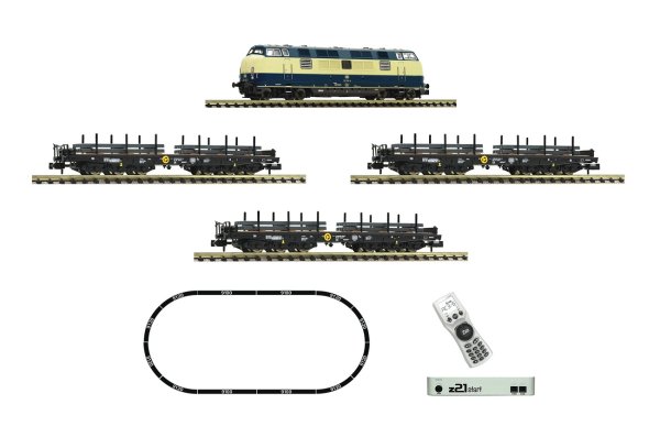 FLEISCHMANN 931902 Digital z21 Start Set BR 221 mit Güterzug DB Ep.IV Spur N