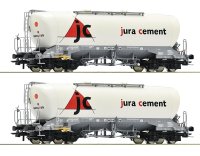 ROCO 76146 Set mit 2 Silowagen Jura Cement, der Wascosa...