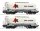 ROCO 76146 Set mit 2 Silowagen Jura Cement, der Wascosa Ep.VI Spur H0