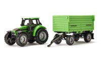 SIKU 1606 - DEUTZ-FAHR mit Fortuna 2-Achs Anhänger